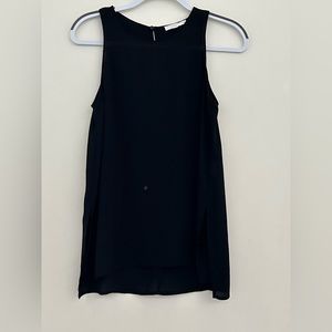Lush Sleeveless Tunic, Size: XS - Color: Black - Lightweight - EUC